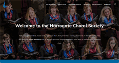 Desktop Screenshot of harrogatechoral.org.uk