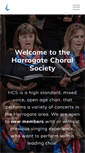 Mobile Screenshot of harrogatechoral.org.uk
