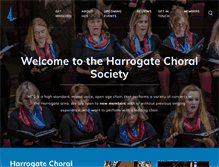 Tablet Screenshot of harrogatechoral.org.uk